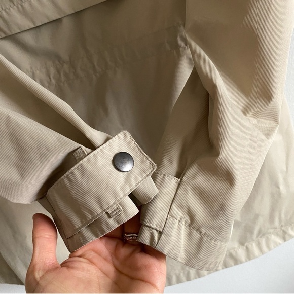 COLUMBIA Beige Long Rain Jacket Size XS - Picture 9 of 14